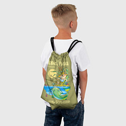 Рюкзак-мешок Ловись рыбка большая, цвет: 3D-принт — фото 2