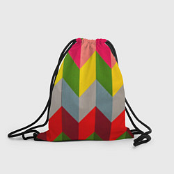 Мешок для обуви Разноцветный ромбический абстрактный паттерн