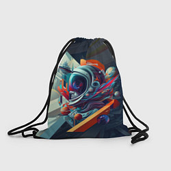 Рюкзак-мешок Космос в стиле кубизма, цвет: 3D-принт