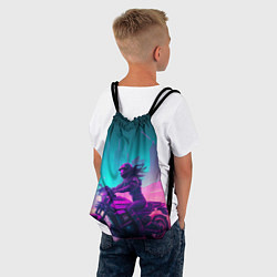 Рюкзак-мешок Cyberpunk moto, цвет: 3D-принт — фото 2