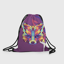 Рюкзак-мешок Голова лиса в стиле поп-арт, цвет: 3D-принт