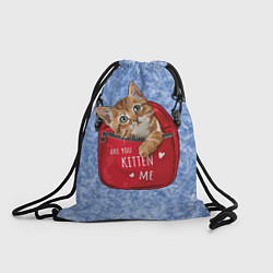 Рюкзак-мешок Are you kitten me, цвет: 3D-принт