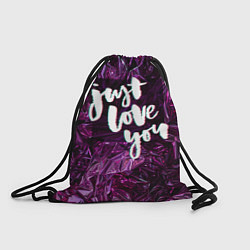 Рюкзак-мешок Just love you, цвет: 3D-принт