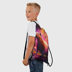 Рюкзак-мешок Фееричная капибару, цвет: 3D-принт — фото 2