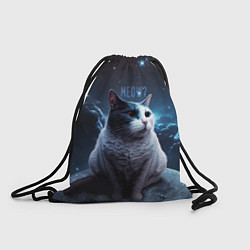 Рюкзак-мешок Мемный кот в космосе, цвет: 3D-принт