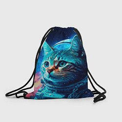 Рюкзак-мешок Кот космонавт и звезды, цвет: 3D-принт