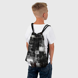 Рюкзак-мешок Абстракт серого и белого, цвет: 3D-принт — фото 2