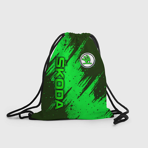 Мешок для обуви Skoda - green / 3D-принт – фото 1