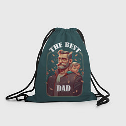 Рюкзак-мешок Лучший папа с ребенком, цвет: 3D-принт