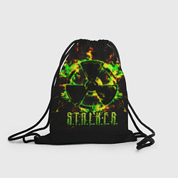 Мешок для обуви S T A L K E R yellow-green fire