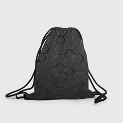 Рюкзак-мешок Abstraction hexagon grey, цвет: 3D-принт
