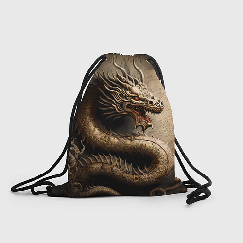 Мешок для обуви Китайский дракон с открытой пастью / 3D-принт – фото 1
