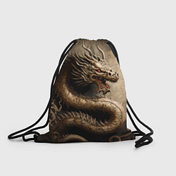 Рюкзак-мешок Китайский дракон с открытой пастью, цвет: 3D-принт