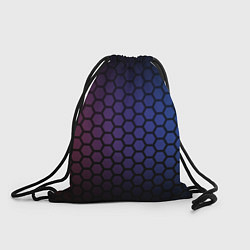 Рюкзак-мешок Abstract hexagon fon, цвет: 3D-принт
