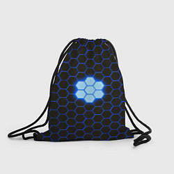 Рюкзак-мешок Сталь железные соты абстрактные, цвет: 3D-принт