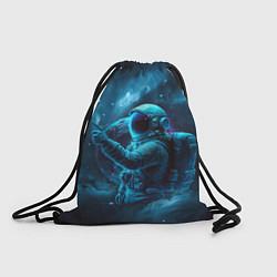 Мешок для обуви An astronaut in blue space