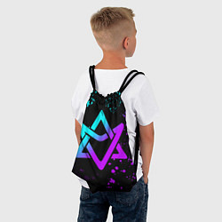 Рюкзак-мешок Astro neon emblem, цвет: 3D-принт — фото 2