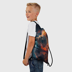 Рюкзак-мешок Звездный лев нейросеть, цвет: 3D-принт — фото 2