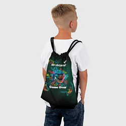 Рюкзак-мешок Акула Пообедаем, цвет: 3D-принт — фото 2