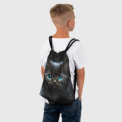 Рюкзак-мешок Голубоглазый котенок, цвет: 3D-принт — фото 2