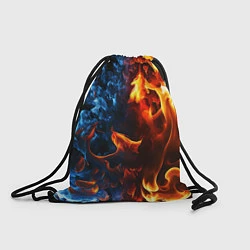 Рюкзак-мешок Битва огней - два пламени, цвет: 3D-принт