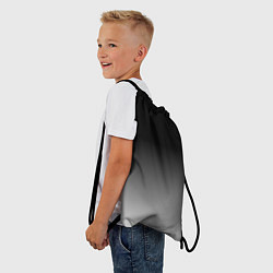 Рюкзак-мешок От черного к белому, цвет: 3D-принт — фото 2
