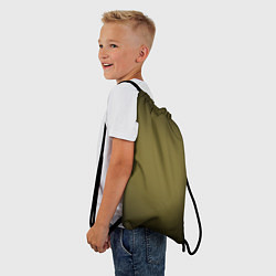 Рюкзак-мешок Градиент хаки, цвет: 3D-принт — фото 2