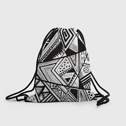 Рюкзак-мешок Геометрический орнамент, цвет: 3D-принт