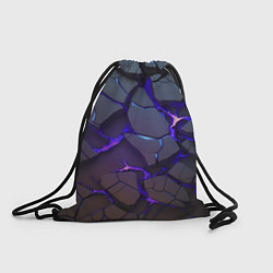 Рюкзак-мешок Светящаяся неоновая лава, цвет: 3D-принт