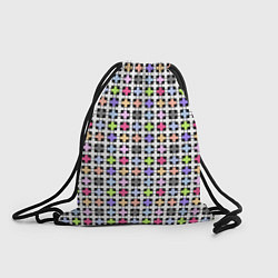 Рюкзак-мешок Разноцветный геометрический рисунок, цвет: 3D-принт
