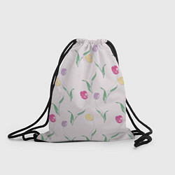 Рюкзак-мешок Цветут тюльпаны, цвет: 3D-принт