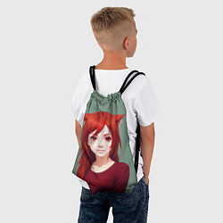 Рюкзак-мешок Cute Catgirl, цвет: 3D-принт — фото 2