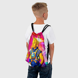 Рюкзак-мешок Барт Симпсон - крутой чувак - нейросеть, цвет: 3D-принт — фото 2