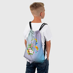 Рюкзак-мешок Цветочная восьмёрка, цвет: 3D-принт — фото 2
