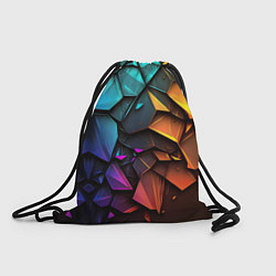 Рюкзак-мешок Неоновая абстрактная чешуя дракона, цвет: 3D-принт