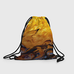 Рюкзак-мешок Абстрактное жидкое золото, цвет: 3D-принт