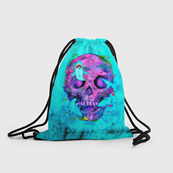 Рюкзак-мешок Череп с акулами, цвет: 3D-принт