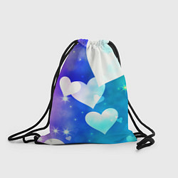 Рюкзак-мешок Dreamy Hearts Multicolor, цвет: 3D-принт
