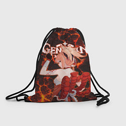 Рюкзак-мешок Ёимия на фоне раскаленной лавы, цвет: 3D-принт