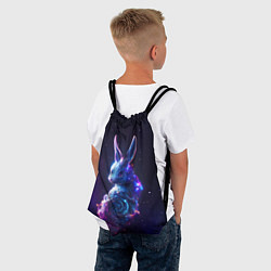 Рюкзак-мешок Космический звёздный кролик, цвет: 3D-принт — фото 2
