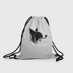 Рюкзак-мешок Арт бордер-колли, цвет: 3D-принт