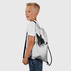Рюкзак-мешок Арт бордер-колли, цвет: 3D-принт — фото 2