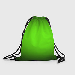 Рюкзак-мешок Кислотный зеленый с градиентом, цвет: 3D-принт