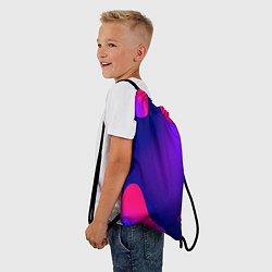 Рюкзак-мешок Жидкий неон, цвет: 3D-принт — фото 2