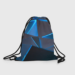 Рюкзак-мешок Неоновые грани абстракции, цвет: 3D-принт