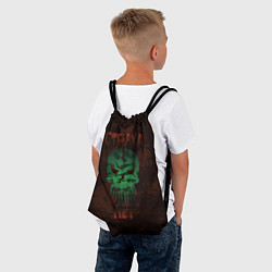 Рюкзак-мешок Череп в камуфляже, цвет: 3D-принт — фото 2