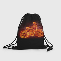 Рюкзак-мешок Скорость байкера на максималках, цвет: 3D-принт