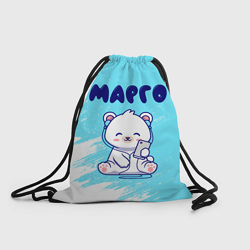 Мешок для обуви Марго белый мишка / 3D-принт – фото 1