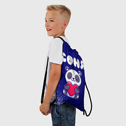 Рюкзак-мешок Соня панда с сердечком, цвет: 3D-принт — фото 2