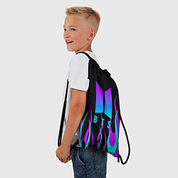 Рюкзак-мешок Bts градиент неон, цвет: 3D-принт — фото 2